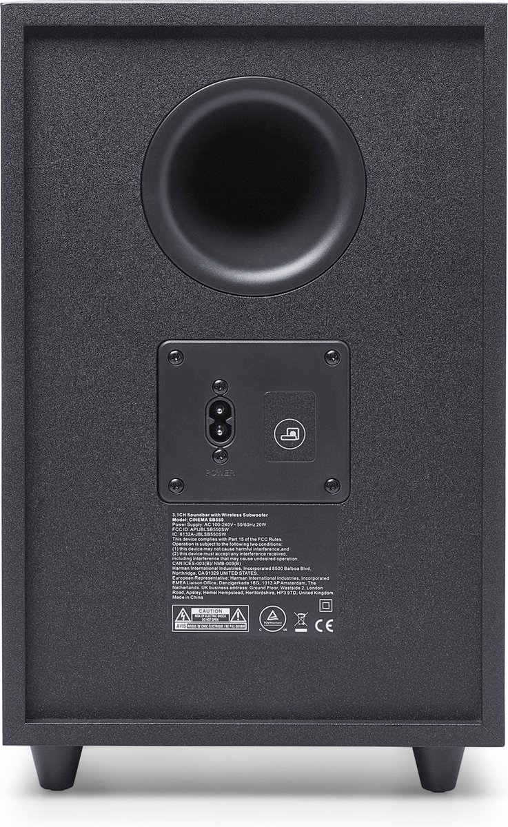 JBL Cinema SB550 Soundbar met Draadloze Subwoofer Zwart - afbeelding 2