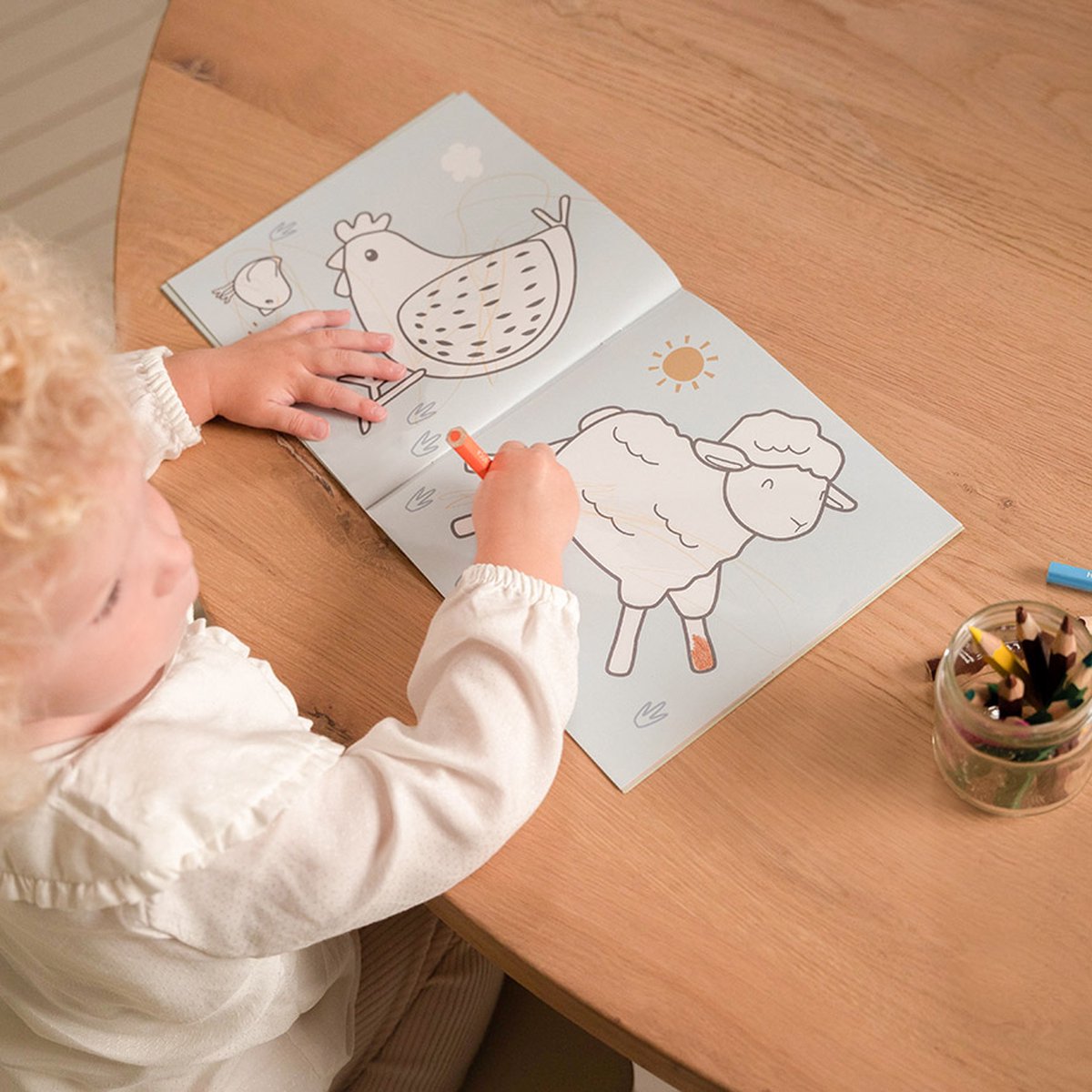 Little Dutch kleurboek Little Farm - Sketch & colour - kleurboek - tekenen - educatief — afbeelding 8