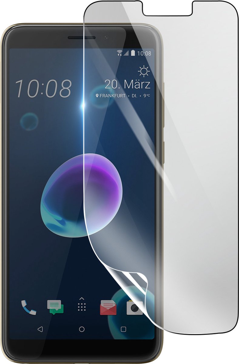 3mk, Geschikt voor HTC Desire 12, Schokbestendige Hydrogel Screenprotector, Transparant