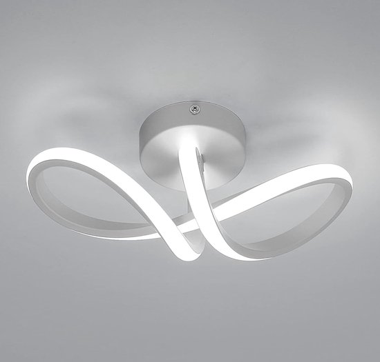 Goeco Plafondlamp - 30cm - Medium - LED - 16W - Koud Wit Licht - 6500K - Voor Woonkamer, Slaapkamer, Keuken en Eetkamer