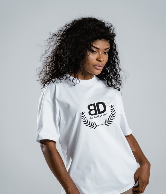 T shirt Merk June Spring Maat S Small Print Be Different Wit Shirt voor. bol