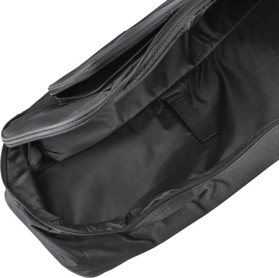 X-tone Deluxe Leather Electric Guitar Bag - Black Tas voor elektrische