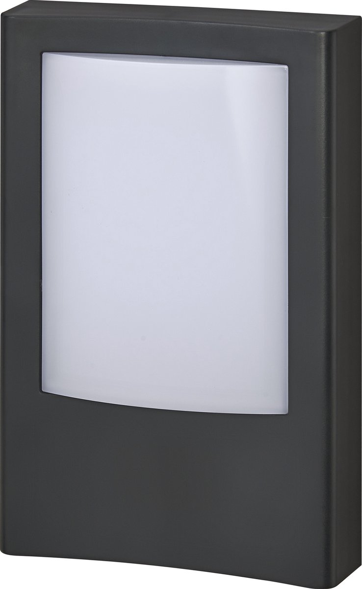 LEDVANCE ENDURA STYLE ENTRANCE buitenlantaarn, 12,5W, 900lm, entreeverl., donkergr., dagl. sensor, IP44 besch. kl., 3.000K kleurtemp., warm witte lichtkleur