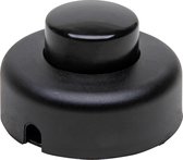 KOPP - interrupteur au sol rond | noir avec bouton noir | 300 watts maximum