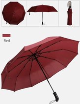 Paraplu stormbestendig, 41 inch zakparaplu, automatisch aan-dicht 10 roestvrijstalen ribben Teflon coating, UV-bescherming UPF50