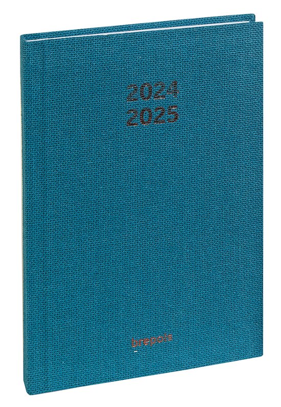 Foto: Brepols agenda 2024 2025 raw dagoverzicht blauw 11 5 x 16 9 cm