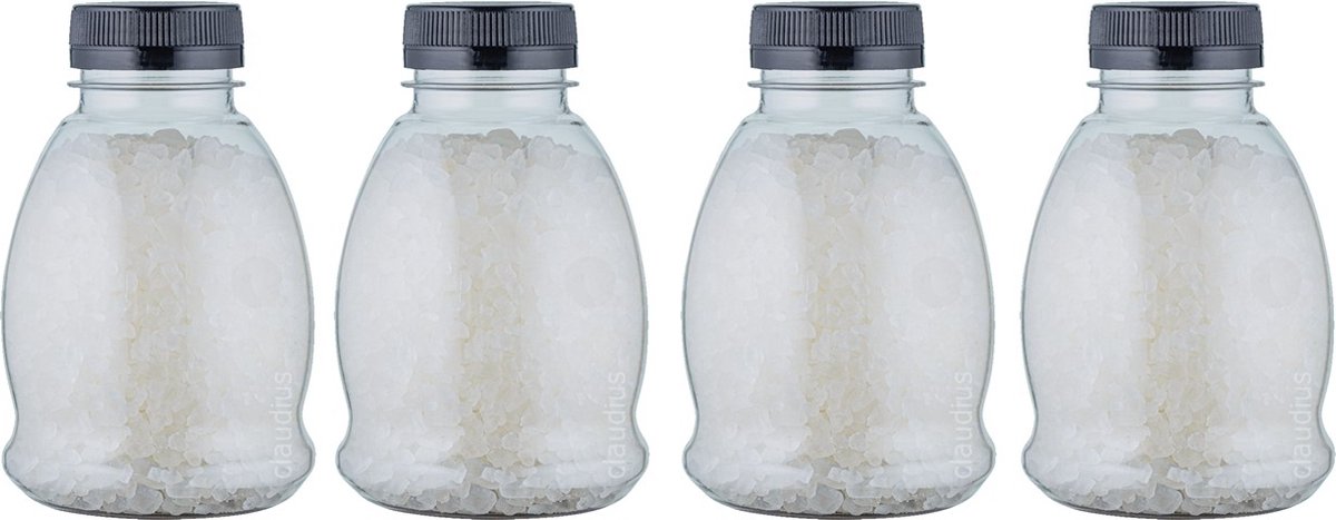 Goedkoopste Claudius Badzout No Scent No Colour - 375 gram - Fles met zwarte deksel - set van 4 stuks