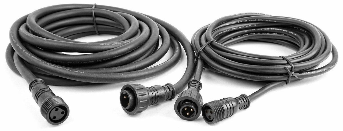 BeamZ kabelset / verlengkabelset voor BeamZ BWA4 serie buiten spots - 5 meter