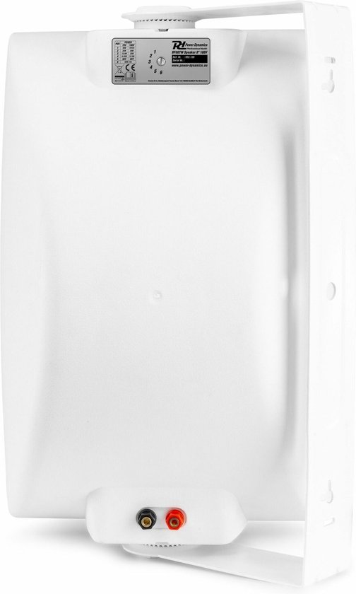 Buitenspeaker - Power Dynamics BF80TW outdoor speaker 8 inch - 50W - Ook geschikt voor 100V installaties - Wit van Power Dynamics — afbeelding 4