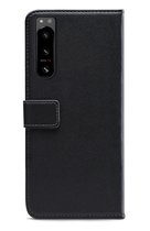 Mobilize Telefoonhoesje geschikt voor Sony Xperia 5 IV Hoesje | Mobilize Classic Gelly Wallet Bookcase Portemonnee | Pasjeshouder voor 2 Pasjes | Telefoonhoesje voor Pinpas / OV Kaart / Rijbewijs - Zwart