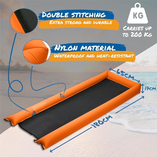 Zwemmatras Floaty, premium waterhangmat, transport buiktas, opblaasbare zwembadluchtmatras met lignet van Intex — afbeelding 4
