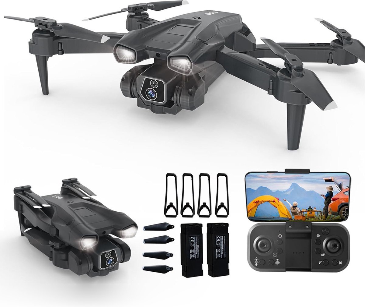 Drone met Camera - Mini Drone 1080P HD - Geschikt voor Kinderen en Volwassenen - Inclusief Opbergtas en 2 Accu’s