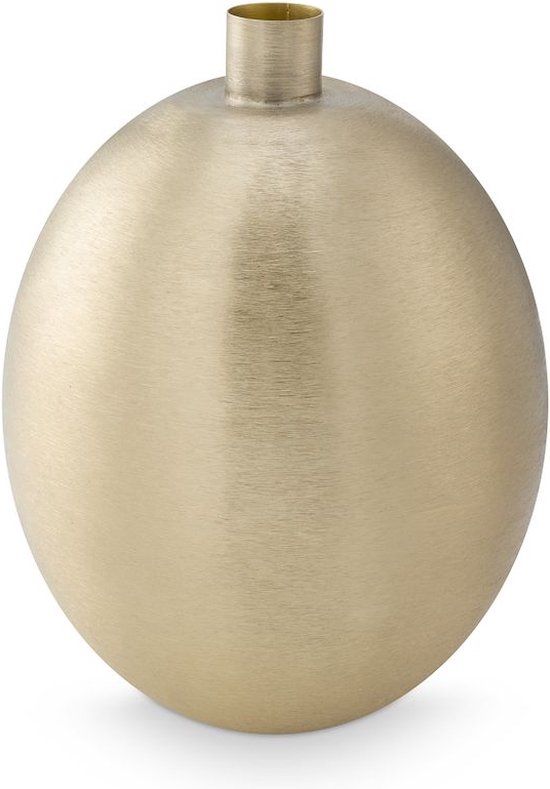 vtwonen Metalen Vaas voor Bloemen - Woondecoratie - Goud - 34,5cm