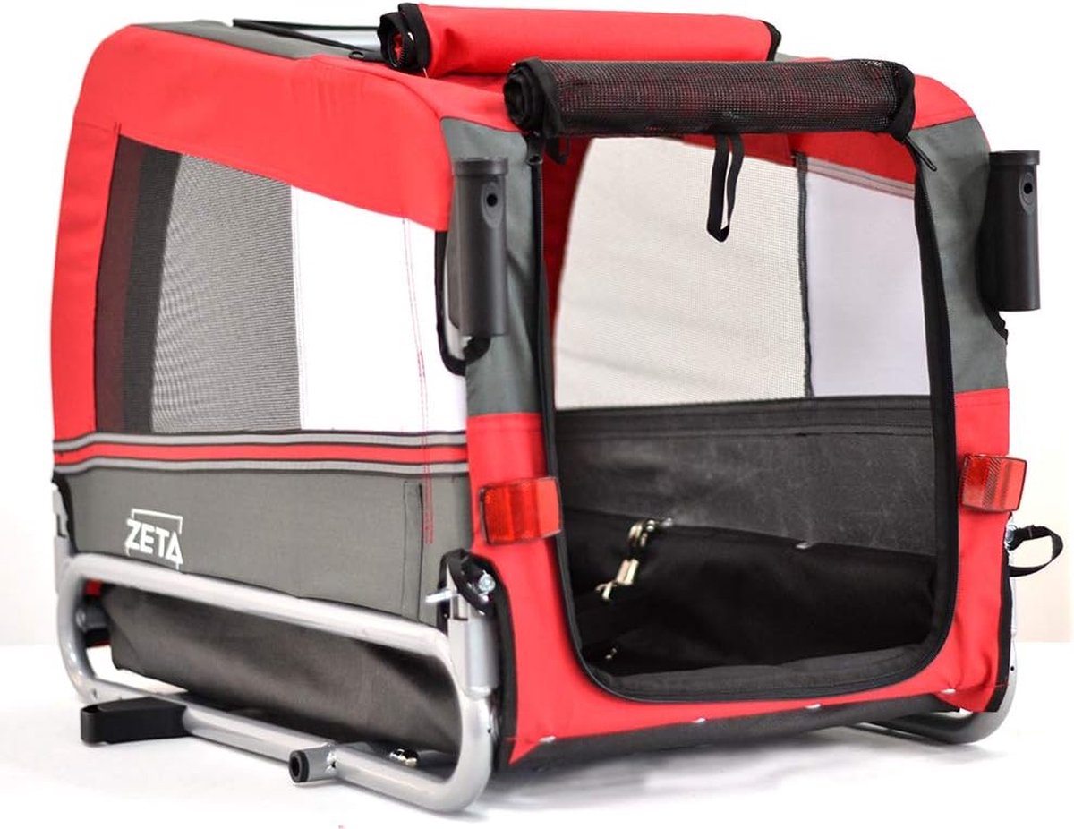 Zeta Fietskar Kinderwagen voor het Transport van Honden en Dieren met Extra Opslagruimte