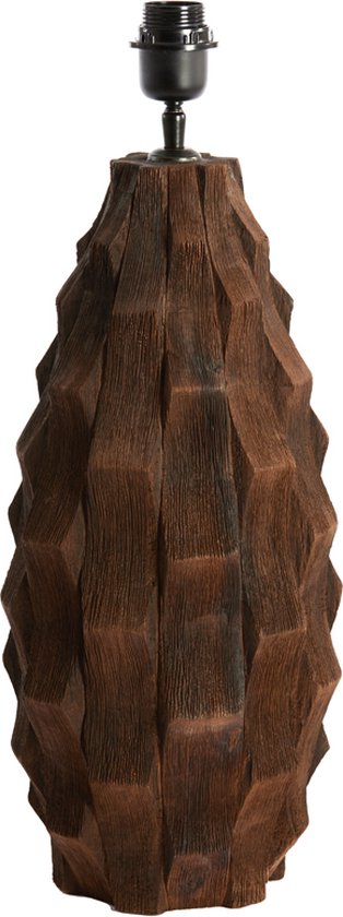 Light&living Lampvoet TAKABE hout chocolade bruin