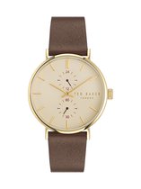 Ted Baker Phylipa Gents Timeless Quartz Analog Watch Case: 100% Stainless Steel | Armband: 100% Leather 41 mm BKPPGF302W0, BKPPGF303W0