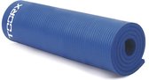 Toorx Fitnessmat - Yogamat - Sport gemaakt van zacht NBR materiaal - Blauw - 172 x 61 cm x 1,5 cm - met Ophangogen - Antislip