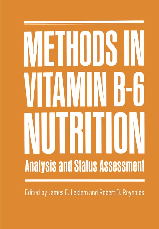 Methods in Vitamin B-6 Nutrition - cover