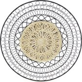 Art for the Home | Metal Art | Rotan mandala | diameter 76cm
