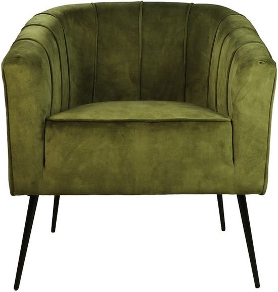 Fauteuil Chester - 72x71x80 - Vert olive - Adore 16
