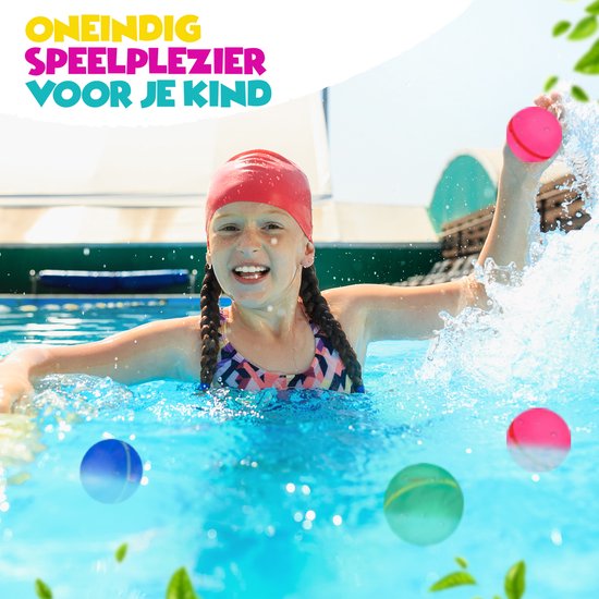 Toylandia Herbruikbare Waterballonnen - Set van 6 - Magnetisch - Milieuvriendelijk - Voor Kinderen en Volwassenen