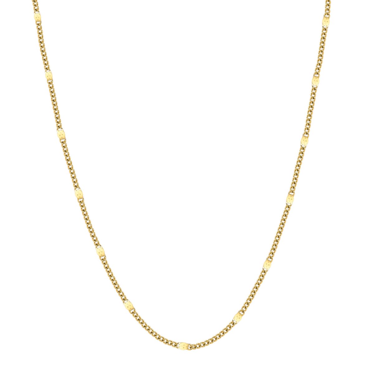 Goudkleurige halsketting - Schakelketting Goudkleurig - Sophie Siero met geschenkverpakking.