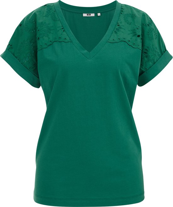 WE Fashion Dames T-shirt met embroidery