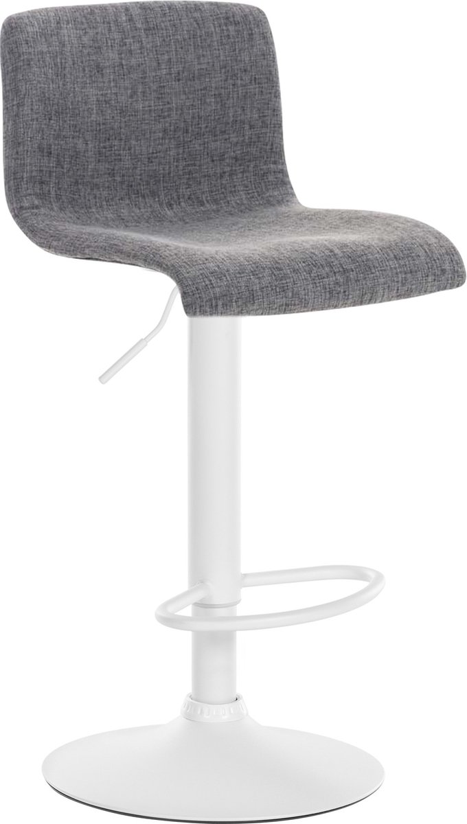 CLP Hover Barkruk - Stof wit/licht grijs