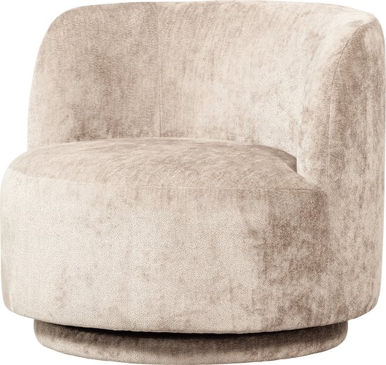 BePureHome Popular Fauteuil - Polyester - Naturel - 72x81x80