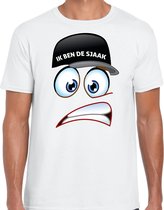 Bellatio Decorations Vrijgezellenfeest T-shirt voor heren - ik ben de Sjaak - wit - vrijgezellenteam S