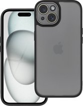 Case2go - Telefoonhoesje geschikt voor iPhone 15 Plus - Back Cover - Variete Hoes - Zwart