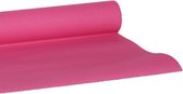 Chemin de table Cosy & Trendy - 2x - papier - rose fuchsia - 480 x 40 cm