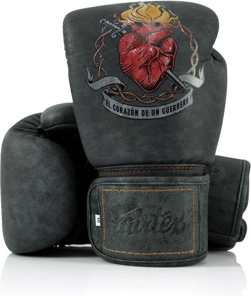 Fairtex (kick)bokshandschoenen The Heart Of Warrior Premium 10oz