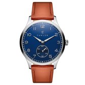 Adrien | Roestvrijstalen horloge met blauw email