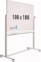 Mobiel whiteboard Nancy - Kantelbaar - Weekplanner - Maandplanner - Jaarplanner - Dubbelzijdig en magnetisch - 100x180cm