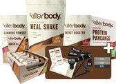 Killerbody Afval Starterspakket - Maaltijdshake & Fatburner - Apple Pie & Raspberry & Chocolate Brownie - 1200 gr
