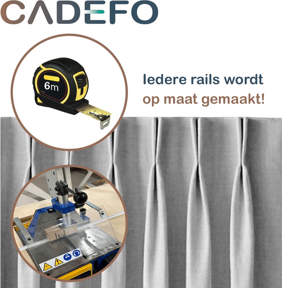 Gordijnrails kopen, ook voor gordijnrails met bochten op maat