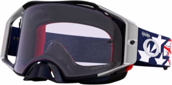 Oakley Airbrake MX Troy Lee Design Red White Blue Wings/ Prizm Low Light - OO7046-F2