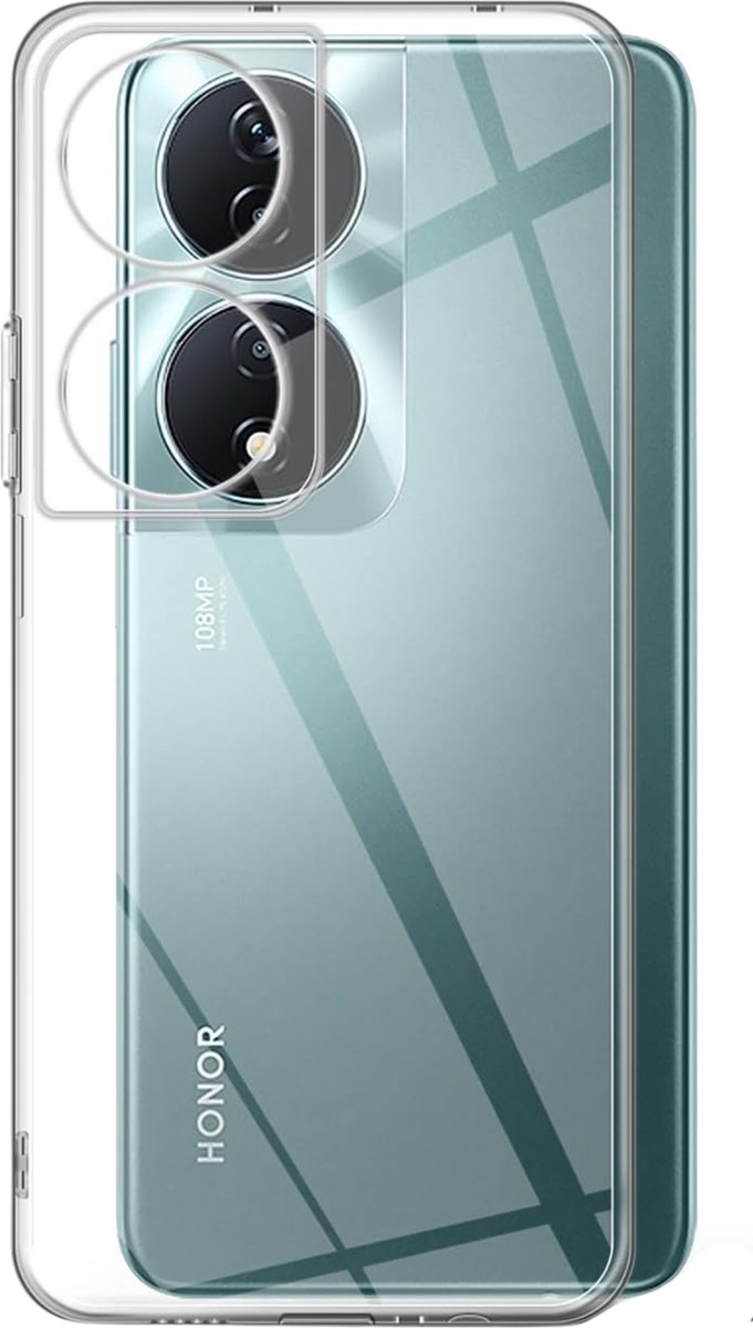 Hoesje voor Honor 90 Smart 5G backcover Shockproof siliconen Transparant