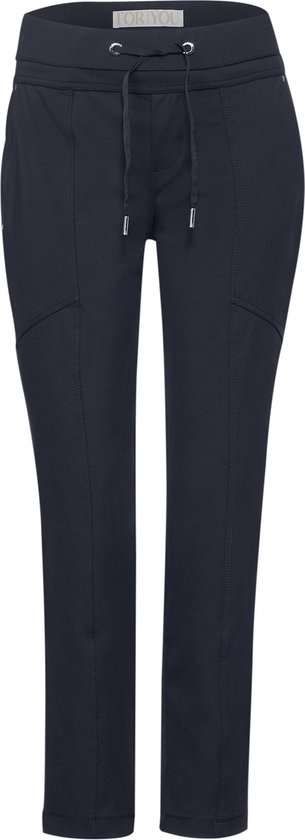 Street One Style Bonny Travel Dames Broek - deep blue - Maat 46 - lengte 28