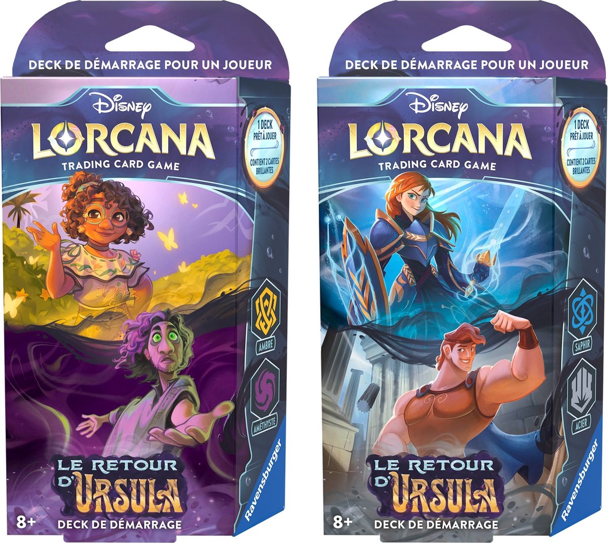 Disney Lorcana JCC : Le retour d'Ursula - Display de Deck de démarrage (8 Decks)