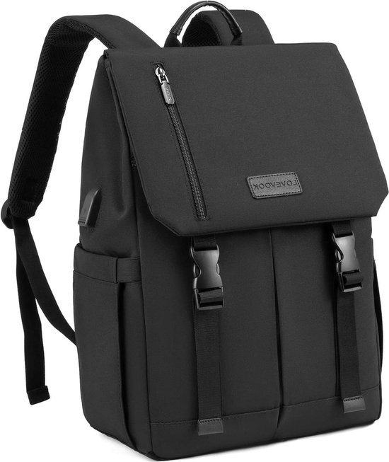 Laptoprugzak voor dames heren waterdicht schooltas met 15.6 inch laptopvak jongens. bol