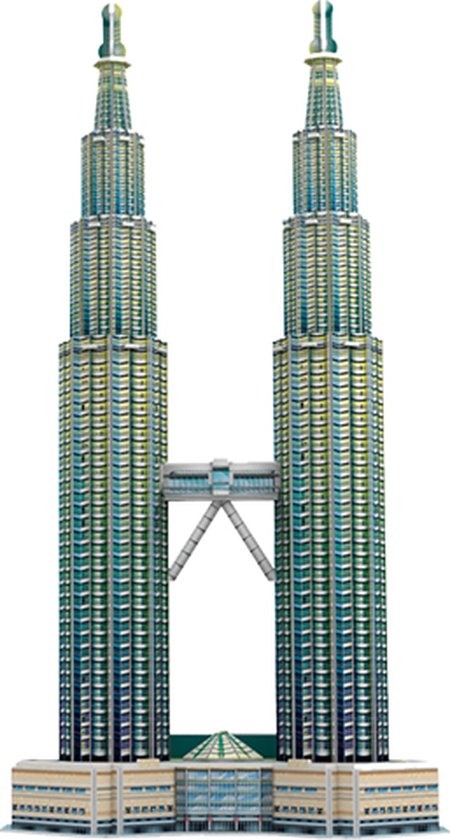 Premium Bouwpakket - Voor Volwassenen en Kinderen - Bouwpakket - 3D puzzel - Modelbouwpakket - DIY - Twin Towers