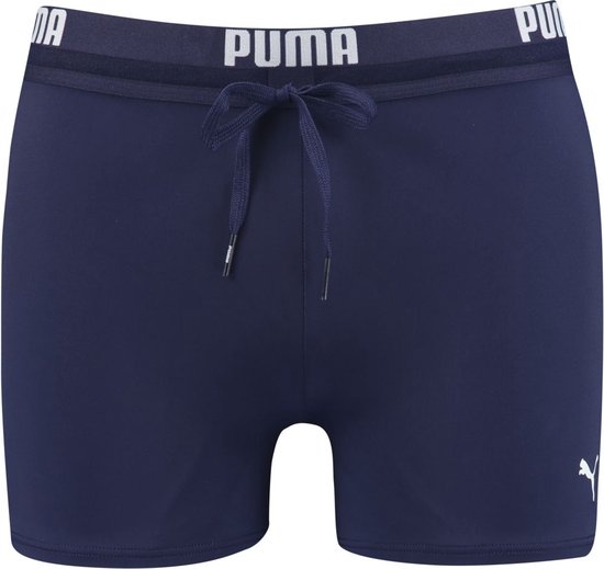 PUMA Swim Logo Trunk Heren Zwembroek - navy - Maat L