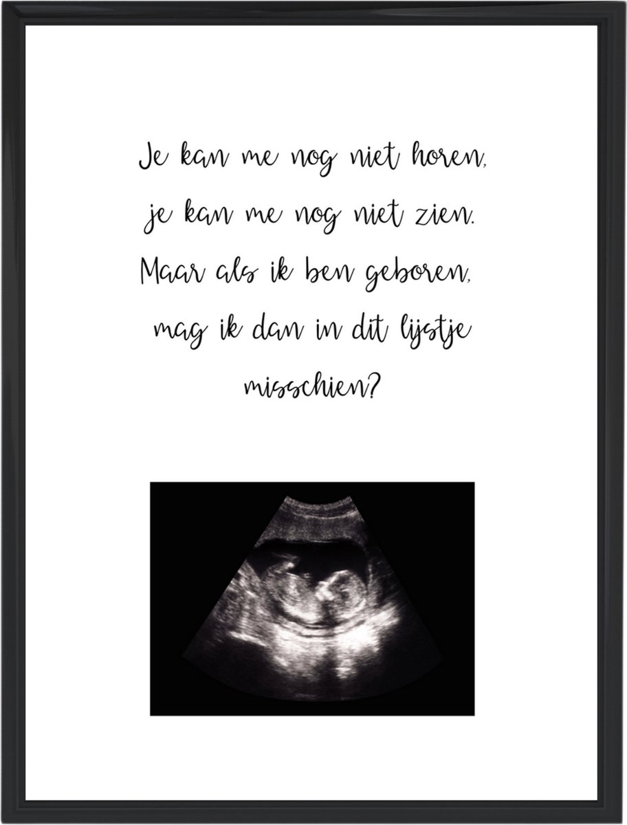 Goedkoopste Ingelijste poster zwangerschap aankondiging 'echo foto' | A4 formaat | Voeg zelf je echo toe | Originele bekendmaking zwangerschap | Zwangerschap verrassing | Ik ben zwanger | Baby op komst | Pregnancy announcement | Baby aankondiging