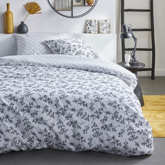 Parure de lit 2 personnes - TODAY - Sunshine 15.1 - 220 x 240 cm - 100% Coton imprimé - Maison