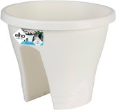 Elho Corsica Flower Bridge 30 - Plantenbak voor Balkon Railing - 100% Gerecycled Plastic - Ø 29.0 x H 23.8 cm - Wit