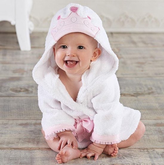CHPN - Badjasje - Baby badjas - Badjas voor je kindje - Prinses - Met kam en borsteltje - Universeel - Schattig badjasje