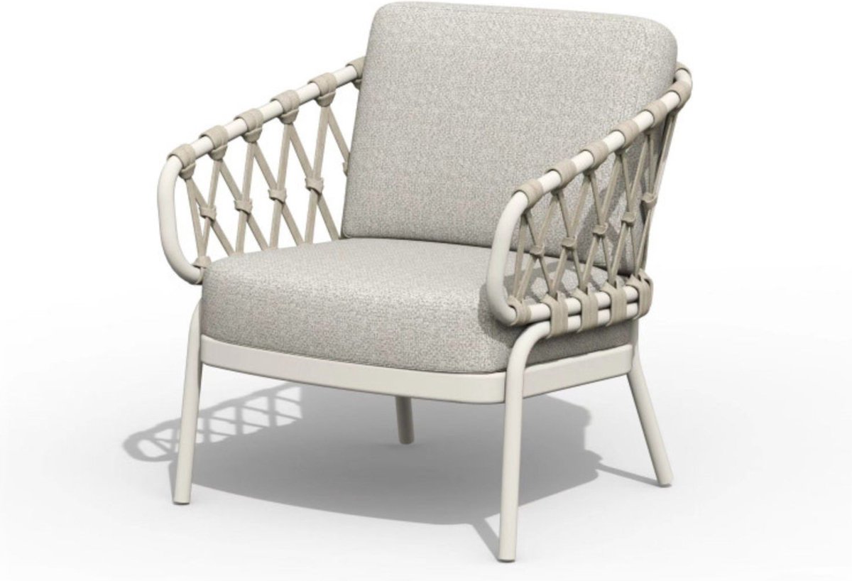 Tierra Outdoor Chaise de jardin Natal - Low Dining - Creme White