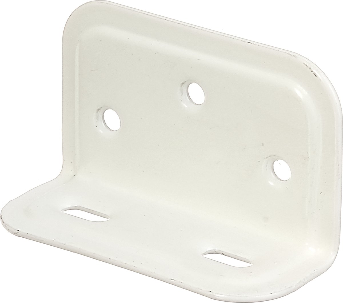 Alberts 849573 versterkingshoek | ingeperst, met sleufgat | witte kunststof coating | 25 x 40 x 70 mm | set van 20